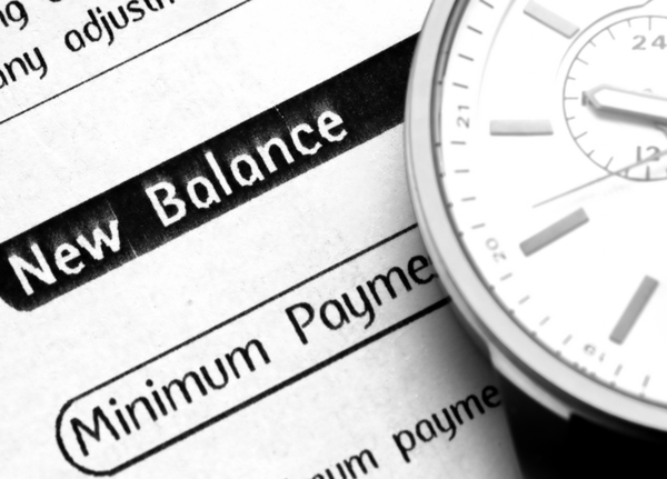 bill with title new balance minimum payment
